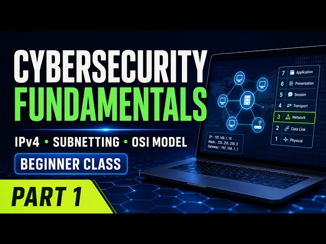 Cybersecurity Fundamentals: OS, Networks, IPv4, Subnetting & OSI Model | Part 1