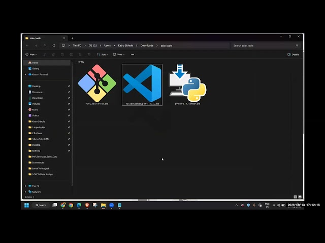 Install Python, Visual Studio Code and Git