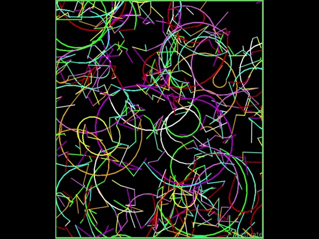 Python Turtle RANDOM Art — No Pattern (Code in Description) 🐢🎨