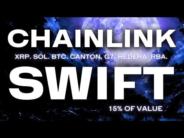 Internet of Value is Here. 15% of SWIFT. Chainlink, Canton, XRP, Solana & Hedera All Move at Once