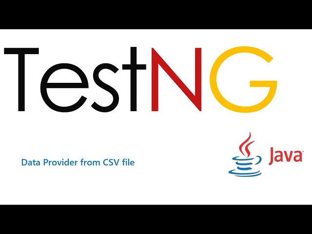 9. TestNG Framework || Data Driven || TestNG Data Provider || Form CSV file.