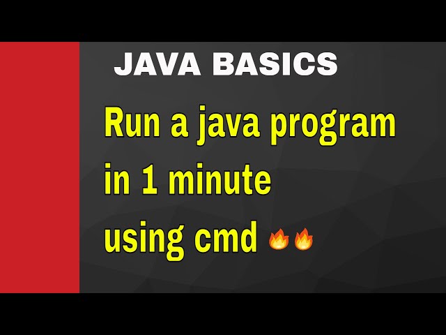 How to compile and run a java program using cmd | In Hindi | run a java program using command prompt