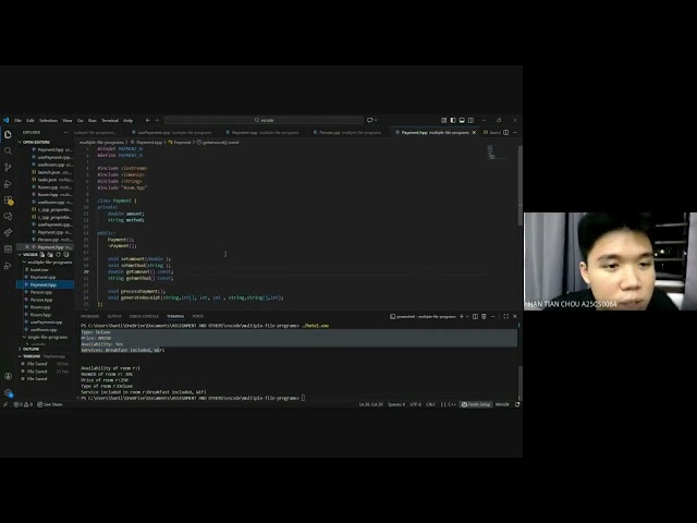 Project 3 Interim Progress: Implementation of Classes Programming Technique