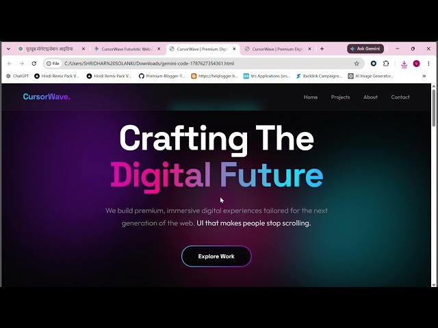 I Gave AI One Prompt… It Built This Website 🤯 | AI Website Builder