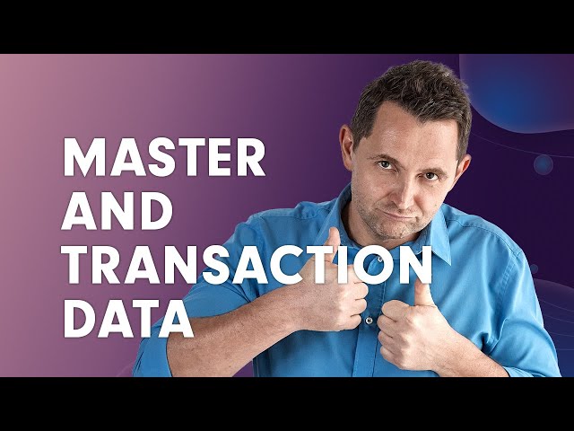 SAP For Beginners | Master Data and Transaction Data