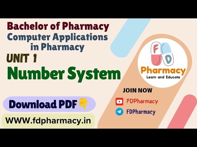 Unit 1 Number system Notes | Computer Applications in Pharmacy Notes | B.Pharmacy Notes