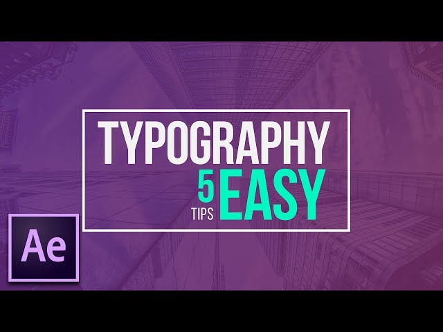 5 Easy Title Motion Graphics Techniques | After Effects Tutorial