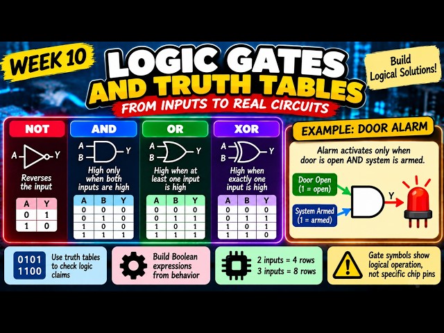 BET1W10 Logic Gates & Truth Tables Grade 10 Basic Electronics Term 1 Week 10