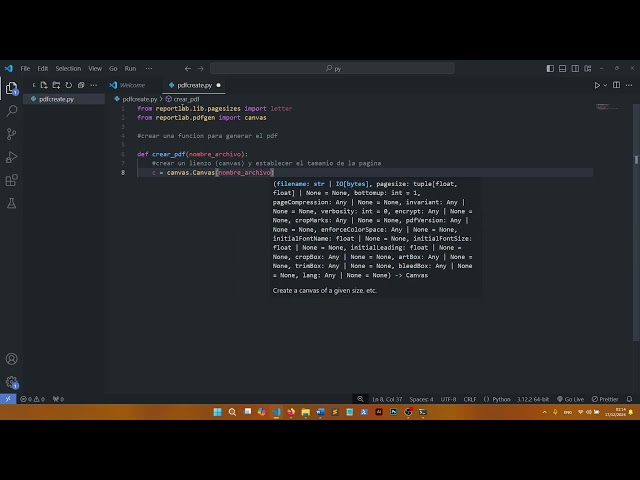 Tutorial: Cómo Crear PDFs con Python y ReportLab - Paso a Paso