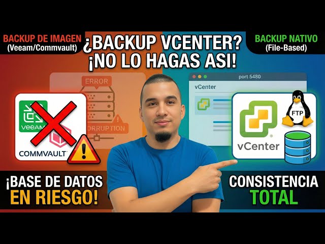 Configura Backup Nativo vCenter + Servidor FTP (Guía 2026)