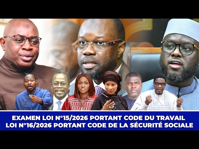 🔴Direct Assemblée : Examen des Projets de loi portant Code du travail et Code de la sécurité social