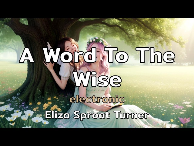 A Word To The Wise | an electronic song with lyrics by Eliza Sproat Turner | AMusExperiment