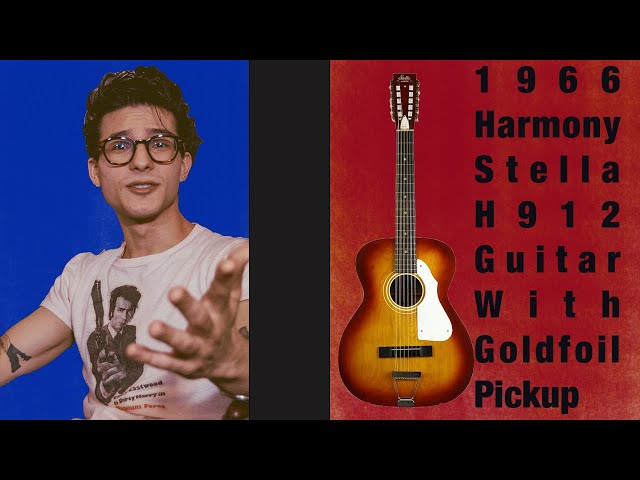1966 Harmony Stella H912 Guitar With Goldfoil Pickup