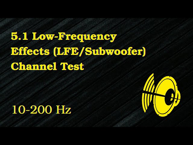 5.1 Surround Low-Frequency Effects (LFE) Channel Test. Checking Subwoofer #soundcheck