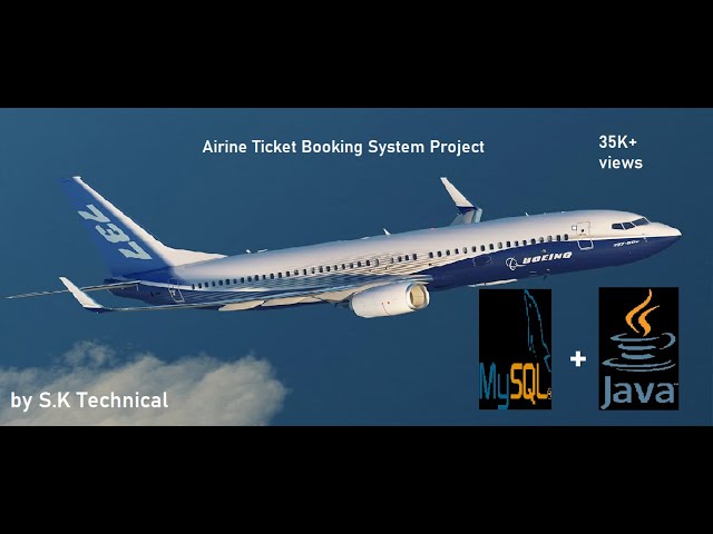 Airline Ticket Booking System Project in java with source code | Free download project