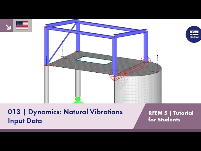 RFEM 5 Tutorial for Students | 013 Dynamics: Natural Vibrations | Input Data