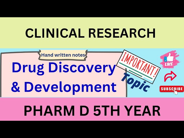 Drug Development and Discovery: Handwritten Notes & Insights | Pharm D 5th Year | Pharm D notes
