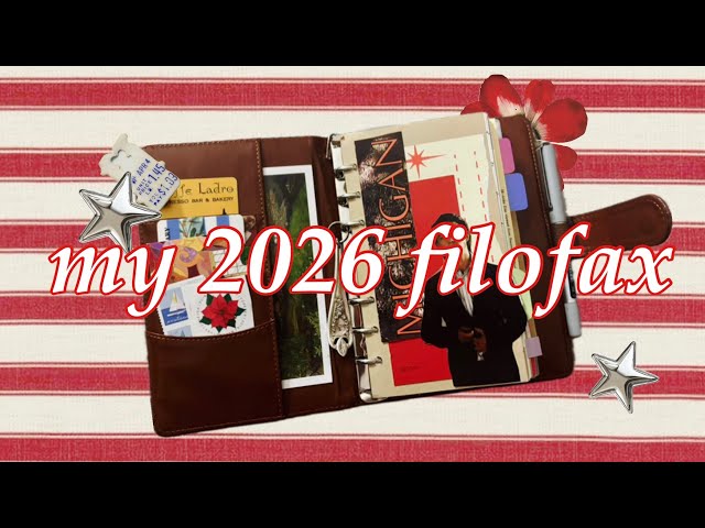 my 2026 filofax journal✷