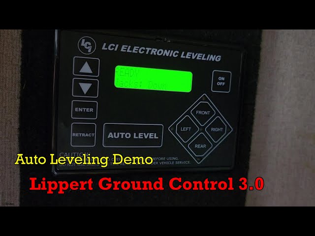 How to level your RV - Demo of Lippert ground control 3.0 Auto Level system