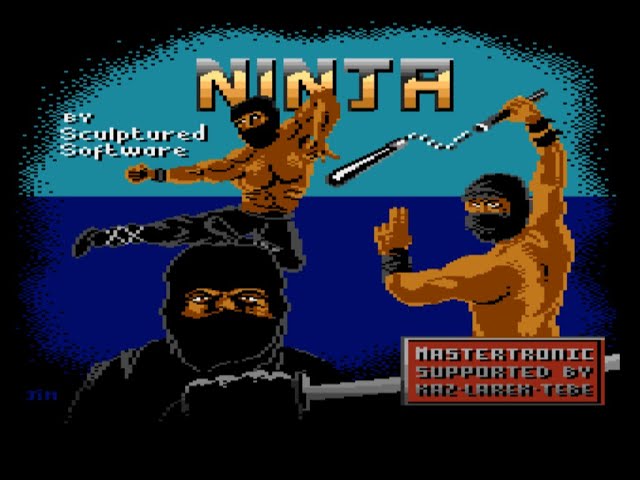 NINJA ( Title version ) ATARI 800 XL - FULL GAME !!!