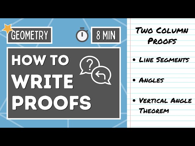 How To Write GEOMETRY PROOFS | Segments and Angles | Geometry Online Lesson