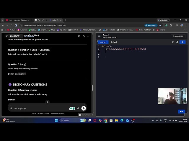python lecture 6 (practice set)