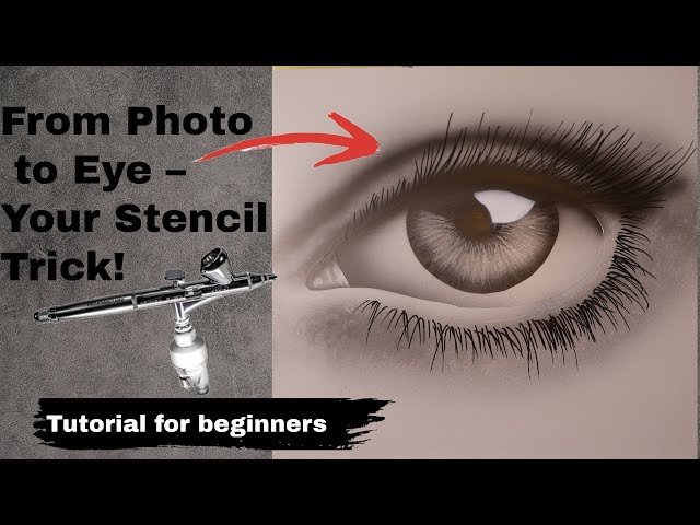 Airbrush an Eye Using Your Own Stencil – Beginner Tutorial