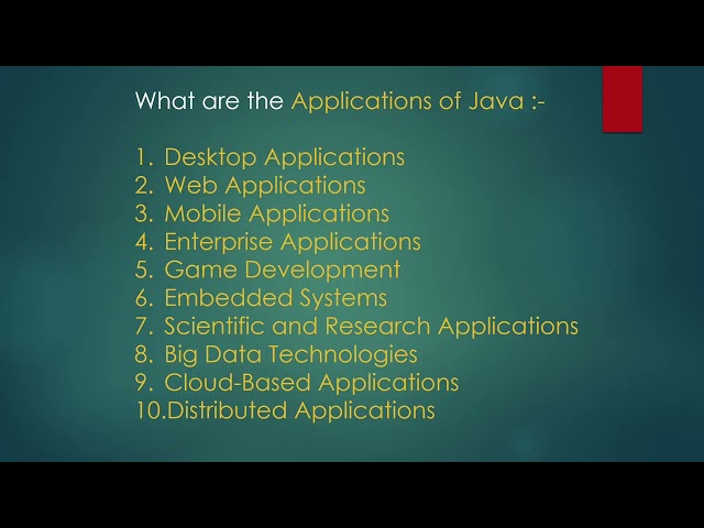 Applications of Java | Where Java is Used in Real World | Java for Beginners