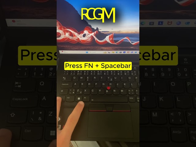 How to turn on backlit keyboard on Lenovo Thinkpad #lenovo