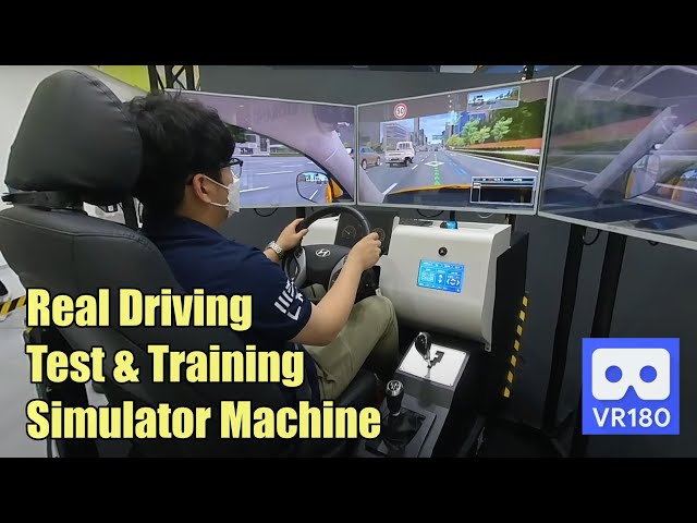 3D 180VR 4K Real Driving Test & Training Simulator Machine 360VR