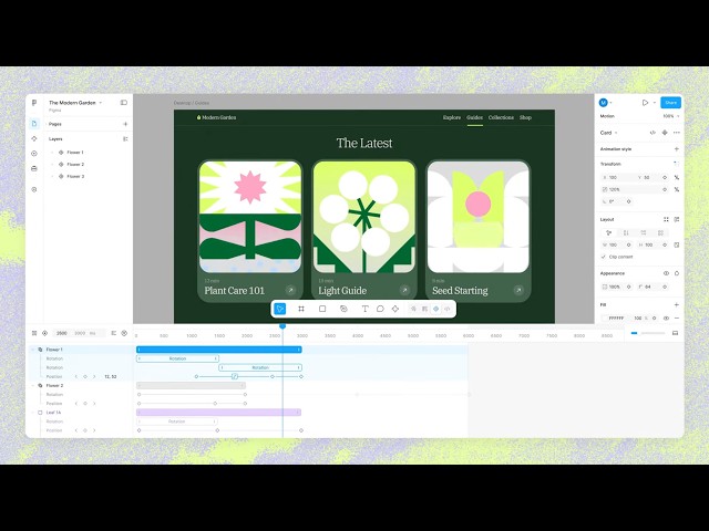 Introducing Figma Motion: Your canvas now has a timeline