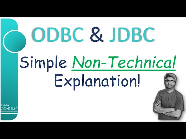 ODBC & JDBC - A Simple Non-Technical Explanation | @DataAcademyIN | #DataAcademy