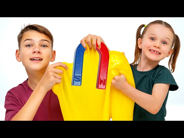 Why Does Slime Follow a Magnet? | Experiment for Kids