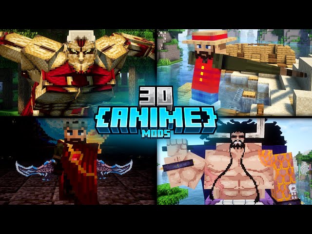 Top 30 Best Minecraft Anime Mods ! (2025)