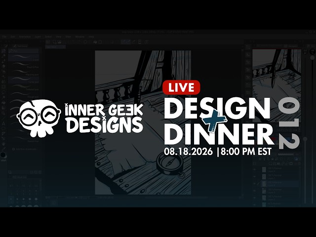 🔴 Design & Dinner 012 | #affinitydesigner  Logo Design | 8/18/2026 🔴