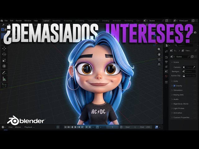 ¿Y si tener demasiados intereses fuera una VENTAJA?  I  Blender Timelapse