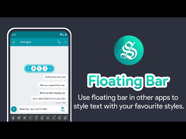 Stylish Text: Use Floating Bar Everywhere