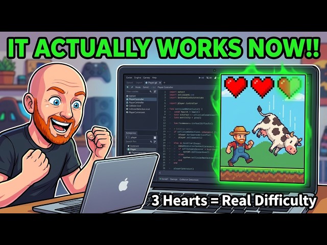 3 Health, No Mercy: I Finally Cracked the Health System | Godot Devlog
