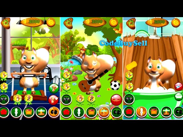 Talking Squirrel - Unity Source Code | Reskin Project | Hire Game Developers @CodeBuySell