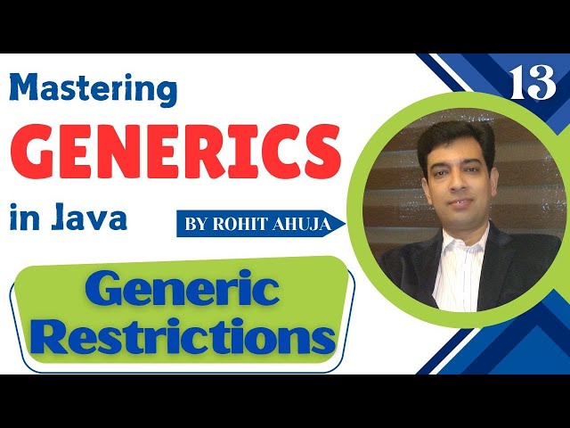 Generics Restrictions in Java