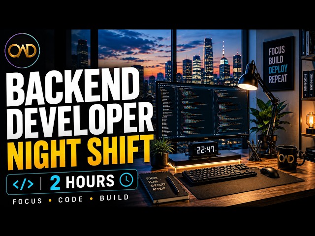 Backend Developer Night Shift — 2 Hours of Distraction-Free Coding Music