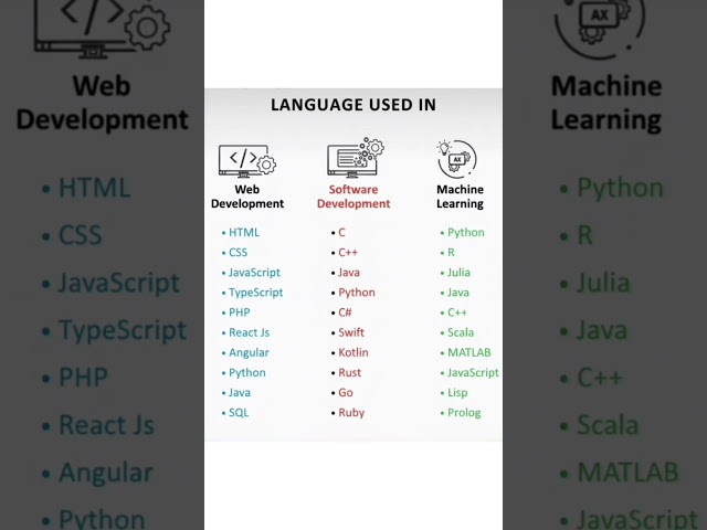 Web Dev vs Software Dev vs Machine Learning | Best Programming Languages to Learn in 2025 🚀
