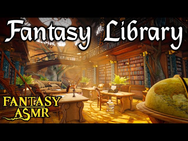 📚 Ambience ASMR | Fantasy Library ⚗️ Ambience for studying and learning (Study Ambience)