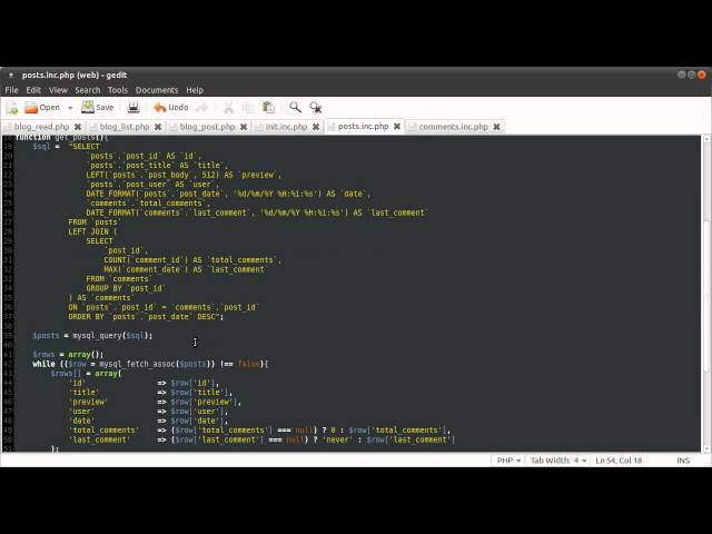 PHP Tutorial: Blog (Including Commenting) [part 03]