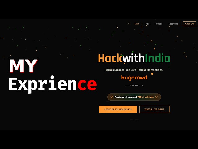 P1 Critical Bug Found LIVE at HackWithIndia