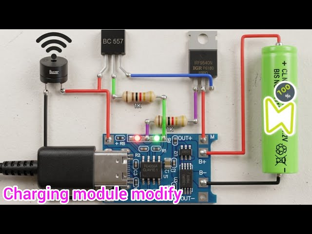 TP4056 Fast charging modify upgrade #khairunelectronicsbd 