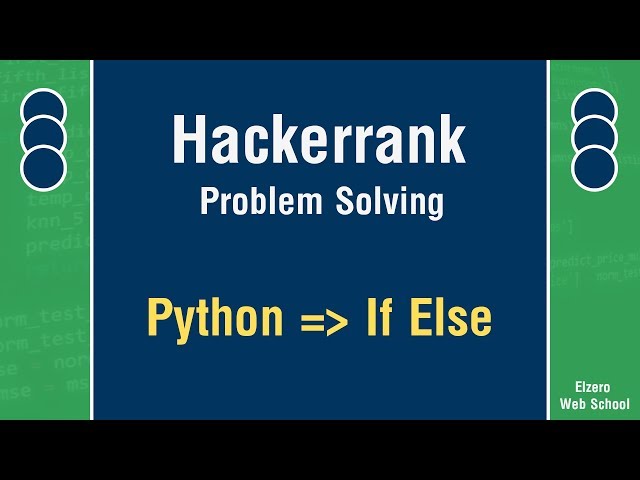 HackerRank - Python - If Else Challenge