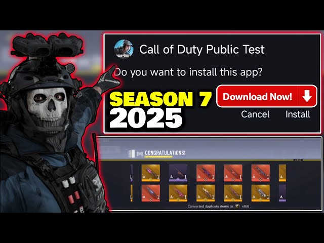 Season 7 Test Server Latest Version Cod Mobile 2025 || S7 Codm Test Server How To Download (2025)