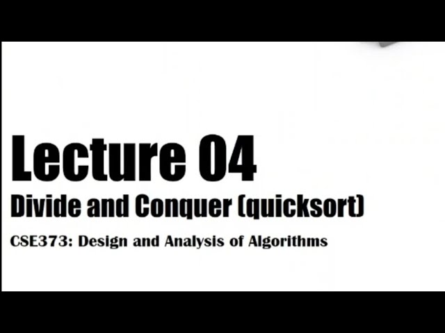 Quicksort Algorithm (Part-1) | Pseudocode, Simulation & Examples | Full Bangla Tutorial 2025 (DAA)