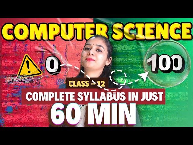 Complete Computer Science in One Hour🔥😨   Akhiri Vaar 95 Paar 🔥  Class 12   Lovejeet Arora #class